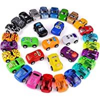 Funmo Coches de Juguete- Camiones de Juguete y Go Mini Coches-Plásticos Educativo Juguete para Niños Coches Modelos -32…